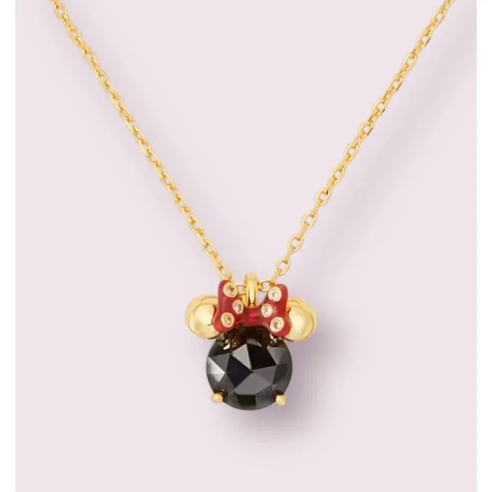 Disney x Kate Spade NEW necklace - Minnie Mouse black